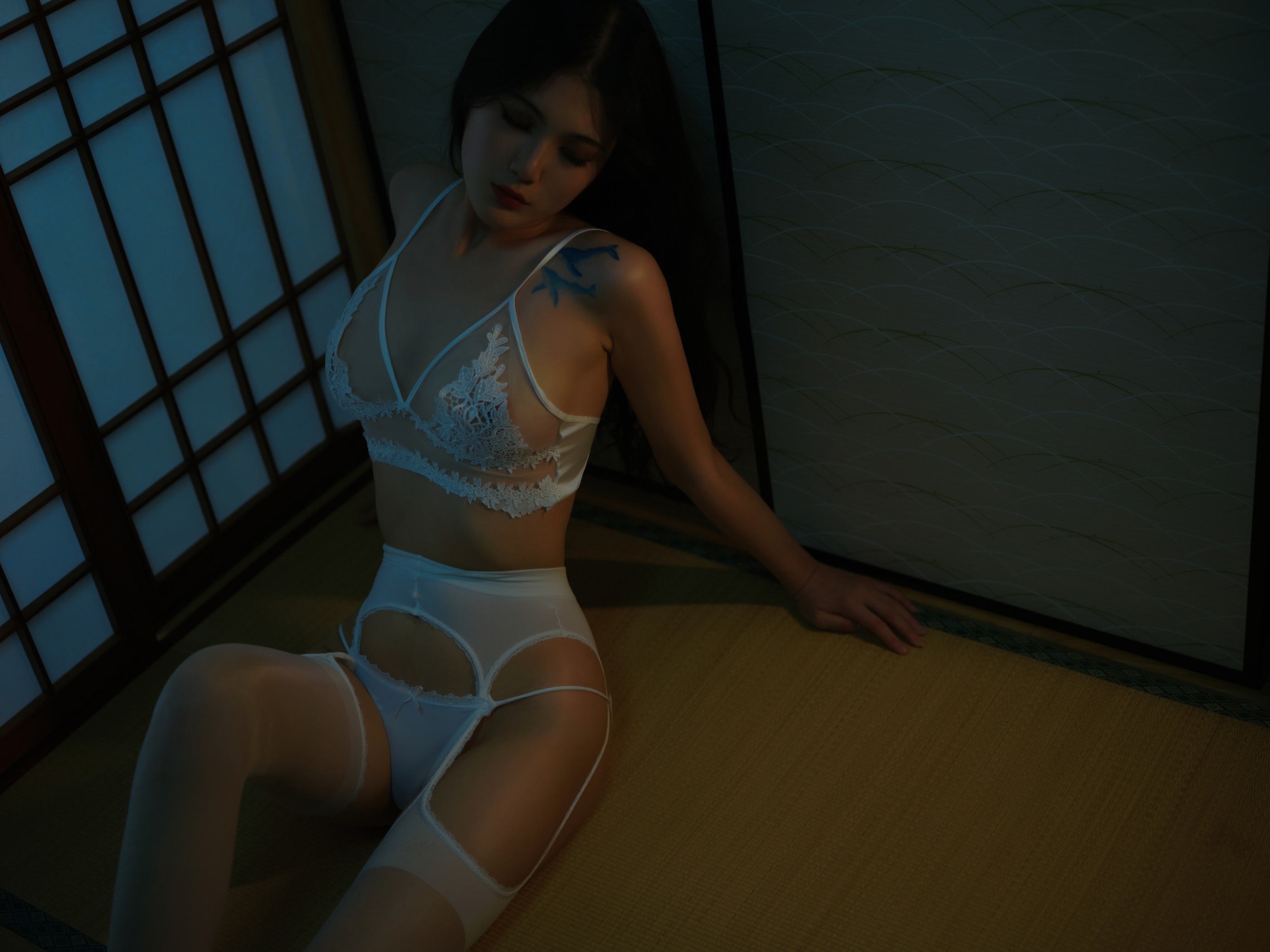 图片[1]-一米八的大梨子 – NO.030 复活白 [23P]-XikXak